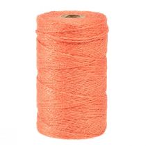 Product Jute ribbon jute cord jute ribbon orange Ø2mm 200m