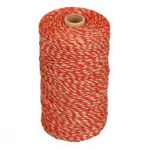 Jute ribbon jute cord jute cord red natural color Ø2.5mm 200m