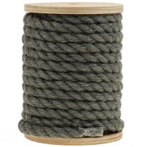 Jute ribbon jute cord cord jute decoration anthracite Ø7mm 5m