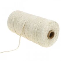 Product Jute cord, natural jute cord natural colors, bleached Ø3mm L200m