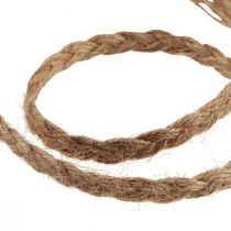 Product Jute ribbon braided jute cord wooden spool natural 10mm 6m