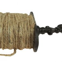 Product Jute cord on vintage cast iron spool 12×4.5×32cm