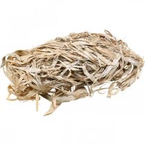 Vegetable natural fibers, jute fiber white washed 300g