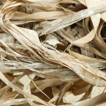 Product Plant-based natural fibers, jute fiber, white washed, 300g, DIY decoration, floristry