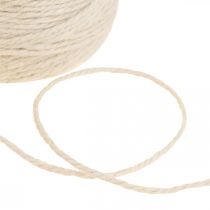 Product Jute cord Jute cord Jute white decorative cord Ø3mm L150m