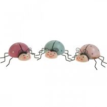 Product Beetle Decoration Figure Pastel Spring Decoration Metal 8.5×10.5cm 3 pcs