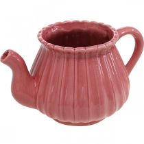 Decorative teapot ceramic plant pot pink/white/red L19cm 3pcs