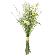 Product Artificial Chamomile Bouquet Green White Yellow 45cm