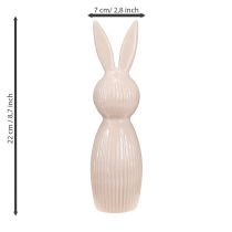 Product Decorative ceramic rabbit figurine for modern interior design, 22cm