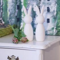 Product Simple rabbit figurine as a decorative object for modern spring arrangements, 22cm, 2 pieces