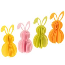 Product Decorative paper rabbit figure for hanging, perfect for spring decorations, 20cm, 4 pieces