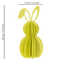 Product Decorative paper rabbit figure for hanging, perfect for spring decorations, 20cm, 4 pieces