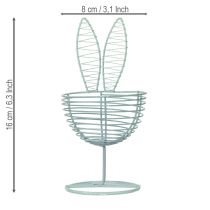 Product Wire rabbit as an open decorative object for modern spring and Easter ideas, 16cm, 3 pieces