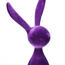 Product Shelf sitter rabbit Easter bunny flocked lilac 36cm 3 pcs