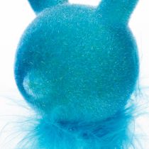 Product Easter décor Blue Bunny as a shelf sitter Ideal as charming spring decoration 27cm 2 pieces