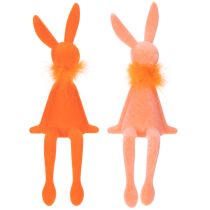 Product Easter Bunny Shelf Sitter, Sitting Easter Bunny Figurine for Easter and Spring, 27cm, 2 Pieces