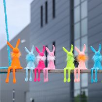 Product Easter Bunny Shelf Sitter, Sitting Easter Bunny Figurine for Easter and Spring, 27cm, 2 Pieces