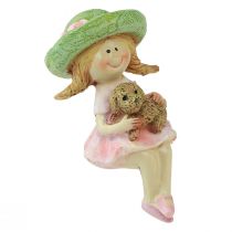 Product Edge stool smiling girl with dog Ø4.5cm H9.5cm
