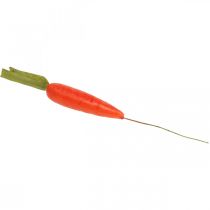 Product Deco carrots, Easter decorations, carrots on a wire, artificial vegetables orange, green H11cm 36p