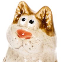 Product Ceramic Cat Decorative Figurines, Funny Animal Figurines for Living Room Decoration, 8cm, 4 Pieces