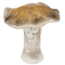 Product Ceramic decorative mushrooms table decoration red brown yellow H6cm 6 pcs