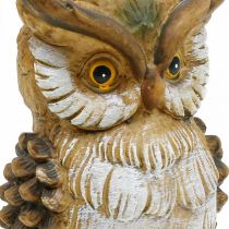 Decorative owl decorative figure hand-painted autumn decorative polyresin H14cm