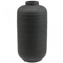 Ceramic Vase Black Decorative Vases Large Ø18.5cm H40cm