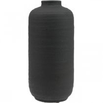 Ceramic Vase Black Decorative Vases Rustic Ø15.5cm H34cm