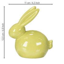 Product Ceramic rabbit, decorative figurine for stylish Easter, 11×6.5×12.5cm, 3 pieces
