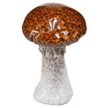Product Ceramic mushrooms ceramic decoration mushrooms orange yellow brown 8cm 3 pcs