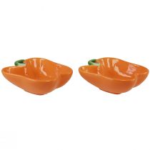 Product Ceramic bowl decorative bowl pepper orange 11.5x10x4cm 2pcs