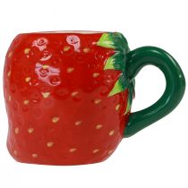 Product Ceramic cup strawberry for planting 10cm Ø6.5cm