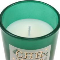 Scented candles in a glass gift set Christmas candles 7cm 3pcs