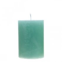 Product Pillar Candles Dyed Light Green Jade 70×100mm 4 pcs