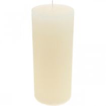Product Pillar candles dyed cream white 85×200mm 2pcs