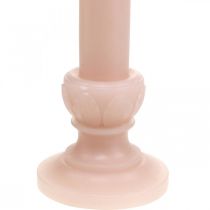 Decorative rod candle pink nostalgia candle wax solid colored 25cm
