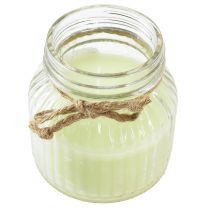 Product Scented candle in glass Citronella apple green cork H11.5cm