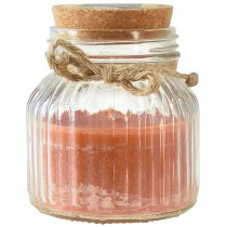 Product Scented candle in glass cork citronella candle brown H11,5cm
