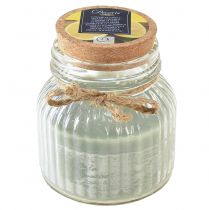 Product Scented candle in glass Citronella sage green H11,5cm