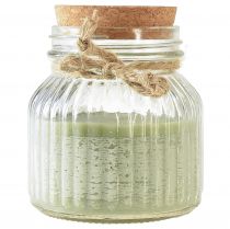 Product Scented candle in glass Citronella candle olive green H11,5cm