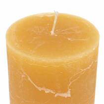 Product Solid colored candles honey 85×120mm 2pcs