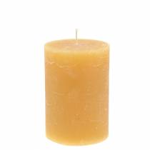 Product Solid colored candles honey 85×120mm 2pcs