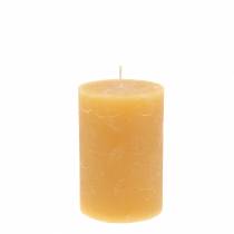 Product Solid-colored candles honey-colored 70×100mm 4 pcs