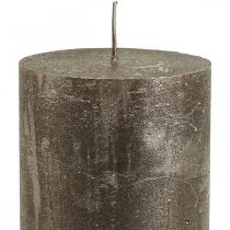 Product Pillar Candles Solid Colored Candles Copper 70x120mm 4 Pcs