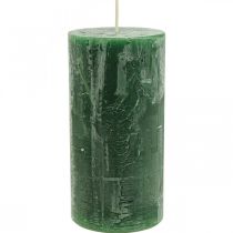 Product Solid Colored Candles Dark Green Pillar Candles 70×140mm 4pcs