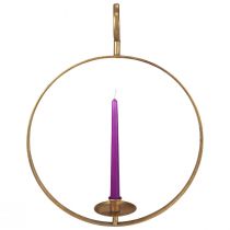 Product Candle holder for hanging metal decoration gold vintage Ø38/H48cm