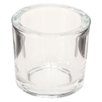 Product Candle Glass Pot Mini Glass Bucket Clear Ø6.5cm H6cm 6pcs