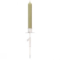 Product Advent candle holder with thorn and numbers white H11cm 4 pcs