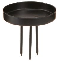Product Candle holder Advent wreath metal black matt Ø8cm 4 pcs