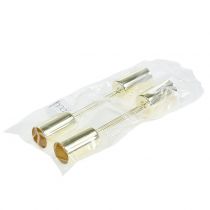 Product Candle holder gold for taper candles Ø2.2cm 4 pcs